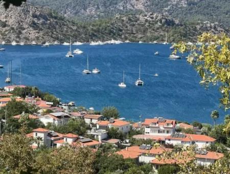 Land For Sale In Marmaris Selimiye Neighborhood With Sea View 5200M2 Suitable For The Construction Of 2 Villas Or Hotel Construction