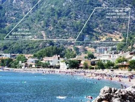 Marmaris,Den 18 Km Uzaklıkta  20000M2 İmarlı Deniz Manzaralı Arsa Satılık